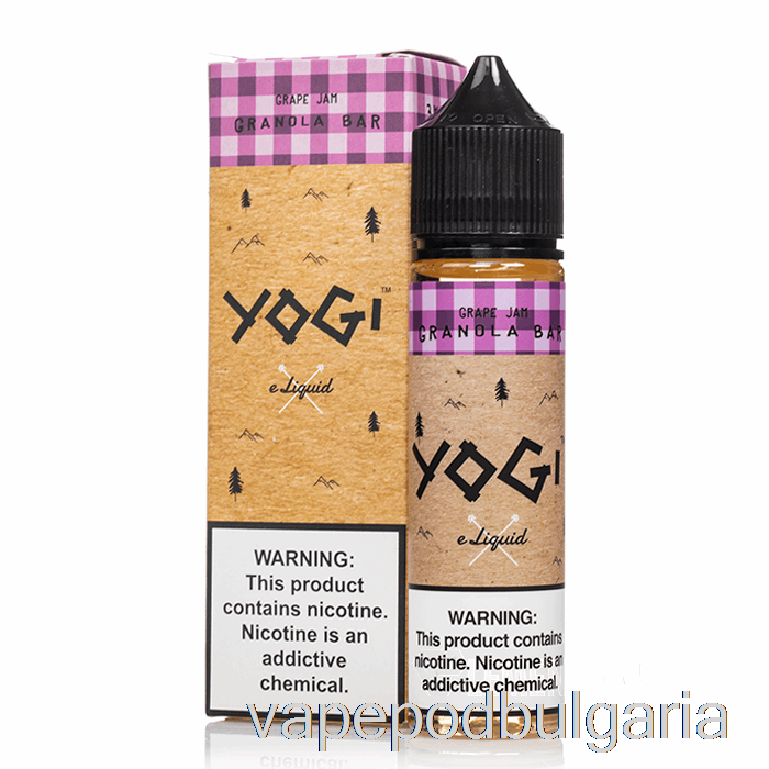 Vape Течности Grape Jam Granola Bar - Yogi E-liquid - 60ml 3mg